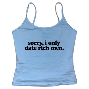VILZSTUDIOS Y2K graphic cami tank top with statement text