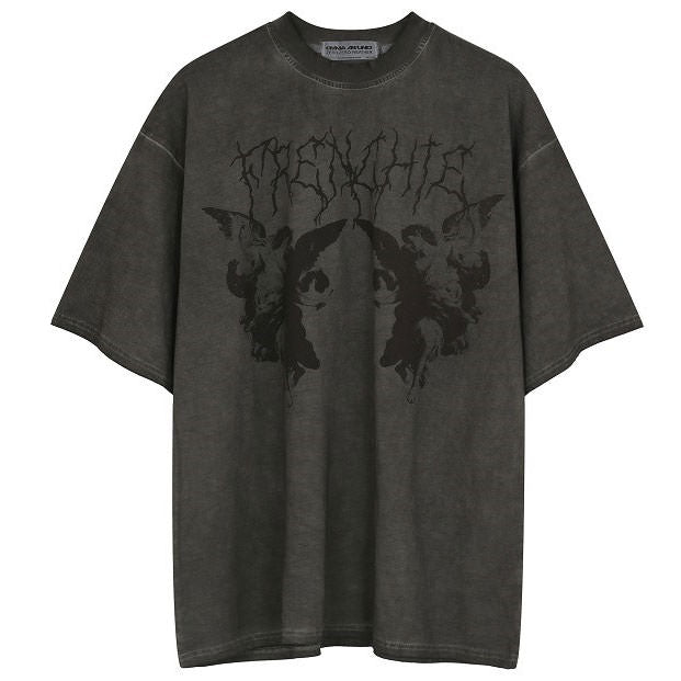 VILZSTUDIOS Y2K Grunge Aesthetic T-Shirt with angel graphics