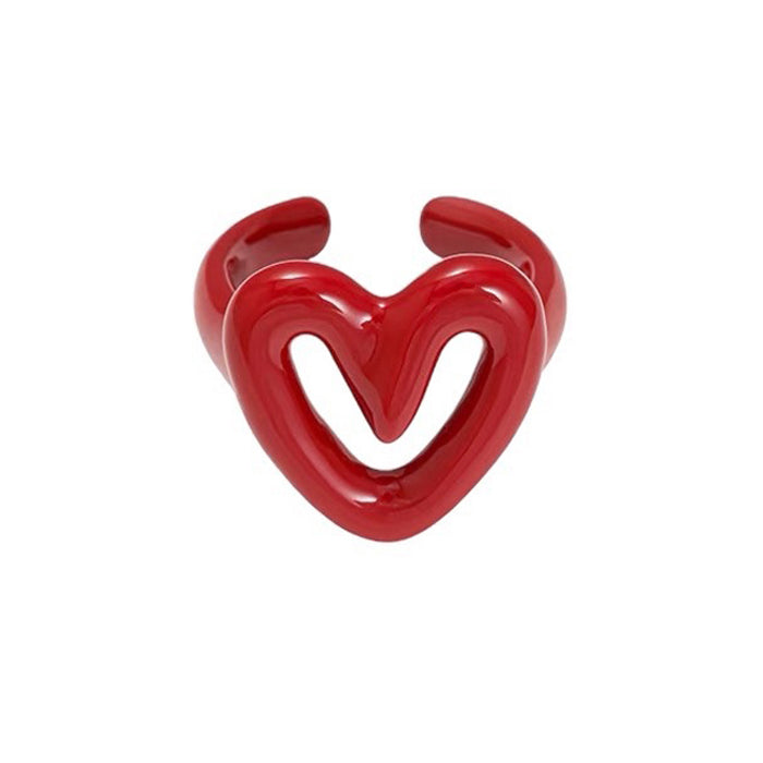 VILZSTUDIOS Adjustable heart ring for trendy fashion