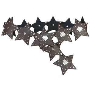 VILZSTUDIOS Y2K star-shaped studded hip belt in vegan leather