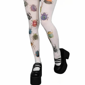 VILZSTUDIOS Fashionable tights with unique insect pattern