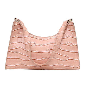 VILZSTUDIOS Stylish mini baguette bag with shoulder strap and zip closure