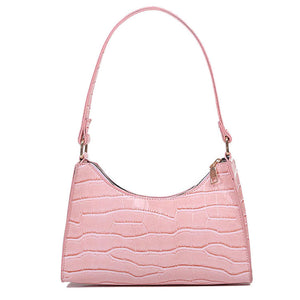 VILZSTUDIOS Stylish mini baguette bag with shoulder strap and zip closure