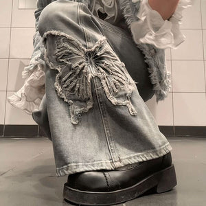 VILZSTUDIOS Y2K inspired flared denim jeans