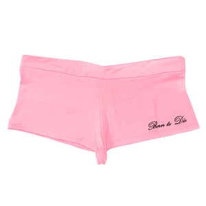 VILZSTUDIOS Y2K graphic micro shorts with bold lettering