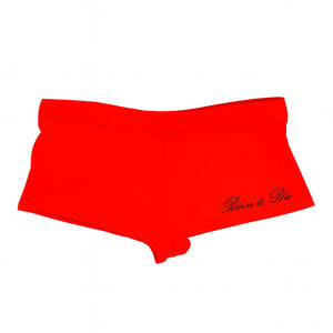 VILZSTUDIOS Y2K graphic micro shorts with bold lettering