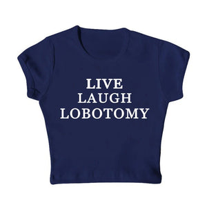 VILZSTUDIOS Y2K inspired live laugh tee for streetwear fashion