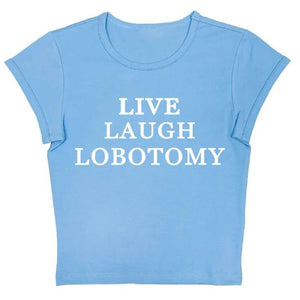 VILZSTUDIOS Y2K inspired live laugh tee for streetwear fashion