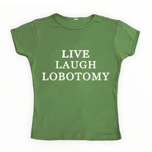 VILZSTUDIOS Y2K inspired live laugh tee for streetwear fashion