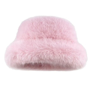 VILZSTUDIOS Stylish plush bucket hat for streetwear fashion