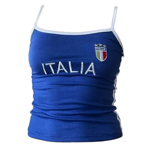 VILZSTUDIOS Stylish tank top with embroidered design for streetwear fashion