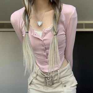 VILZSTUDIOS Layered pink top from VILZSTUDIOS