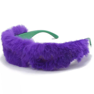 VILZSTUDIOS Stylish plush sunglasses for fashion enthusiasts