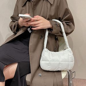 VILZSTUDIOS Stylish Y2K quilted baguette bag