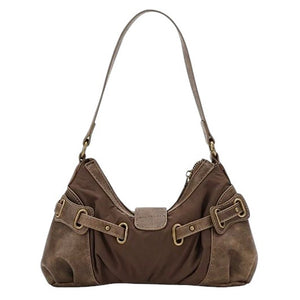 VILZSTUDIOS Stylish Y2K baguette bag with buckle accents