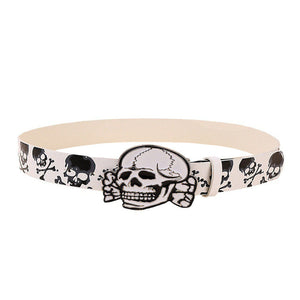 VILZSTUDIOS Stylish skull buckle belt for streetwear fashion