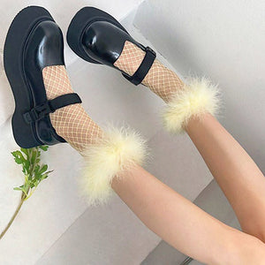 VILZSTUDIOS Stylish Y2K soft net socks for fashion enthusiasts