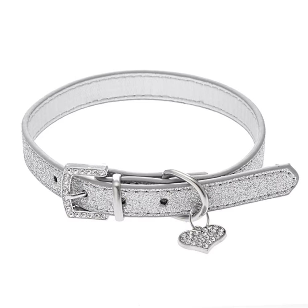 VILZSTUDIOS Glitter choker with heart charm accessory
