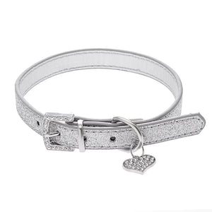 VILZSTUDIOS Glitter choker with heart charm accessory