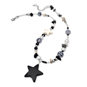 VILZSTUDIOS Y2K star studded pendant necklace