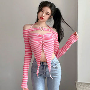 VILZSTUDIOS Striped casual top from VILZSTUDIOS