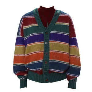 VILZSTUDIOS Y2K striped cozy cardigan from VILZSTUDIOS