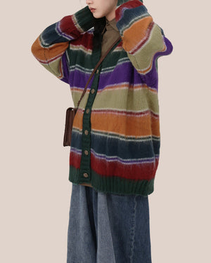 VILZSTUDIOS Y2K striped cozy cardigan from VILZSTUDIOS