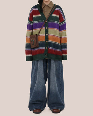 VILZSTUDIOS Y2K striped cozy cardigan from VILZSTUDIOS