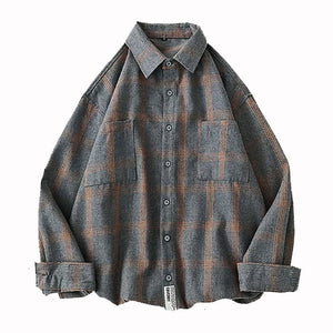 VILZSTUDIOS Oversized checked shirt for versatile streetwear