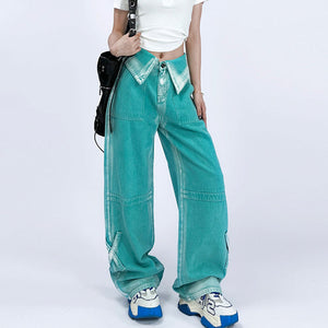 VILZSTUDIOS Wide leg denim jeans for casual style