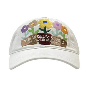 VILZSTUDIOS Floral embroidered cap with adjustable strap