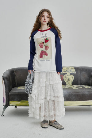 VILZSTUDIOS Strawberry Crisis Long Sleeve Top