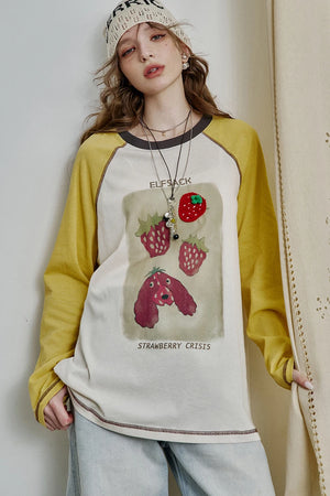 VILZSTUDIOS Strawberry Crisis Long Sleeve Top