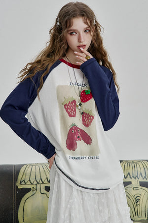 VILZSTUDIOS Strawberry Crisis Long Sleeve Top