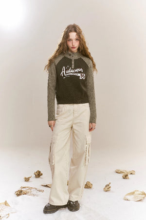 VILZSTUDIOS Slim Soft Raglan Sweater