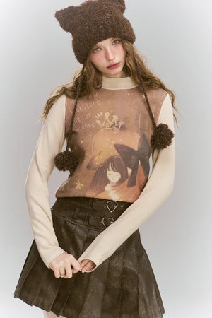 VILZSTUDIOS Retro Original Printed Long Sleeve Top
