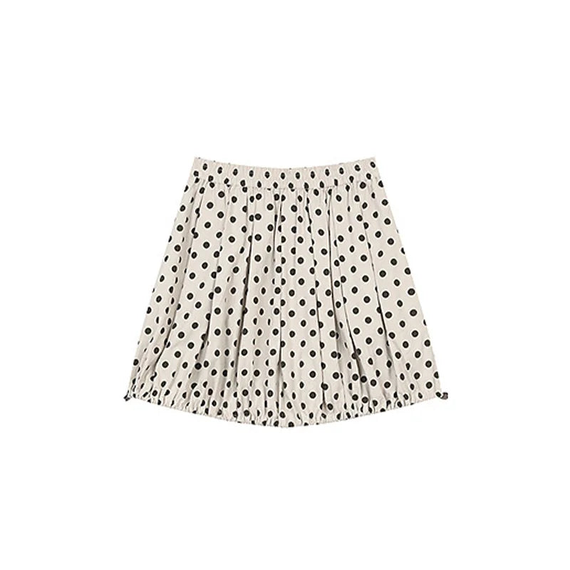 VILZSTUDIOS Chic High Waisted Dotted Skirt