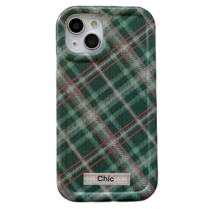 VILZSTUDIOS Stylish plaid iPhone case