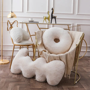 VILZSTUDIOS White 3D Cute Cushions