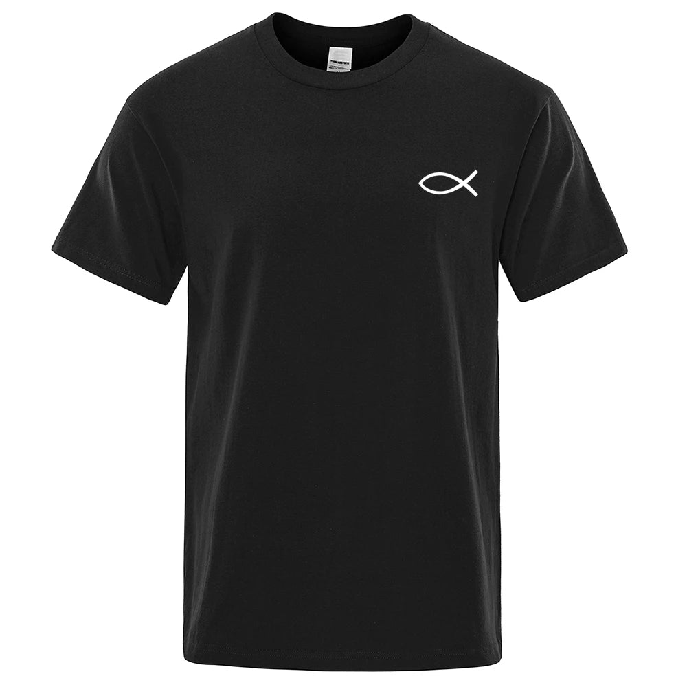 VILZSTUDIOS Graphic Fish Print T-Shirt