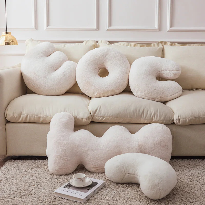 VILZSTUDIOS White 3D Cute Cushions