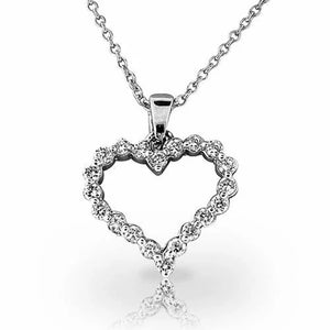 VILZSTUDIOS Bling Bling Princess Heart Pendant Necklace