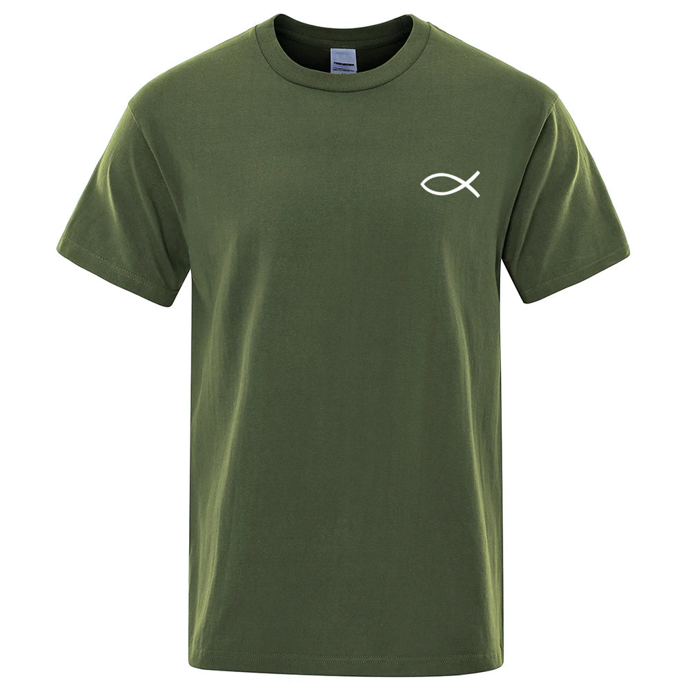 VILZSTUDIOS Graphic Fish Print T-Shirt