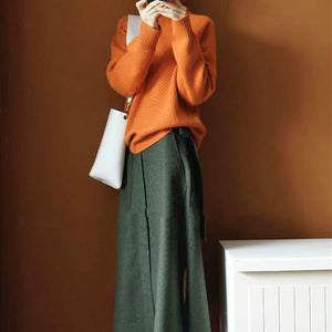 VILZSTUDIOS Cozy Thick Wool Turtleneck Sweater