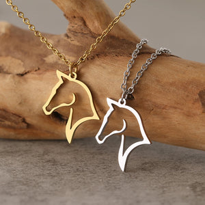 VILZSTUDIOS Stainless Steel Horse Necklace