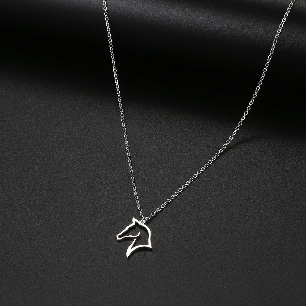 VILZSTUDIOS Stainless Steel Horse Necklace