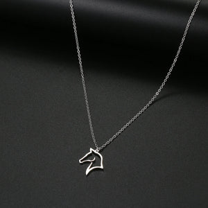 VILZSTUDIOS Stainless Steel Horse Necklace