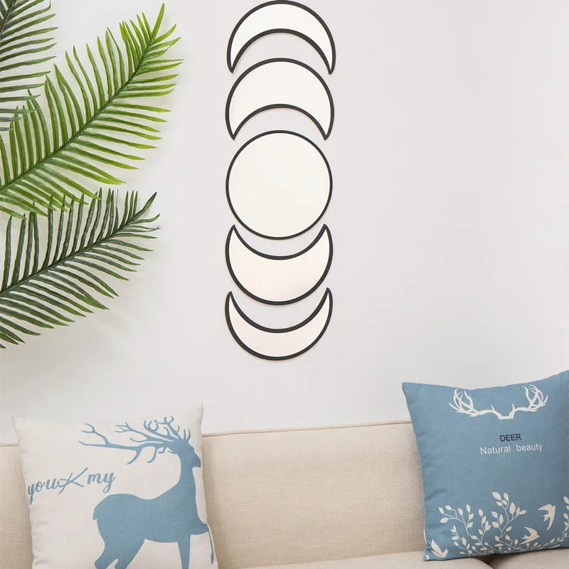 VILZSTUDIOS Scandinavian Acrylic Moon phase Mirrors