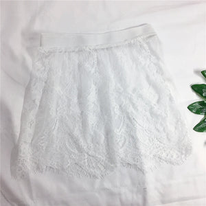 VILZSTUDIOS Seductive Lace Mesh Mini Skirt