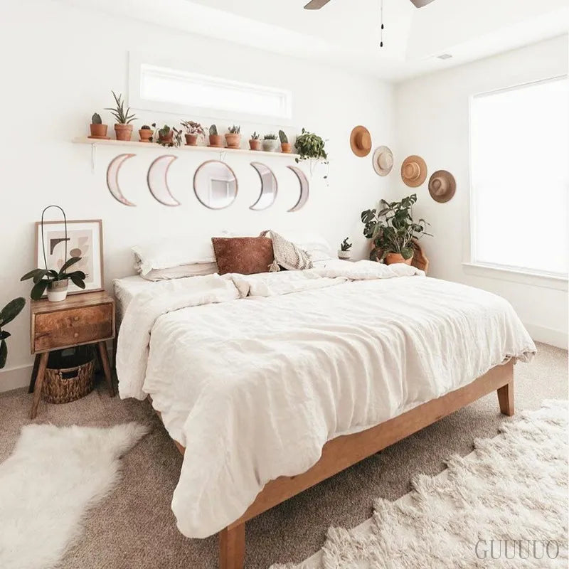 VILZSTUDIOS Scandinavian Acrylic Moon phase Mirrors